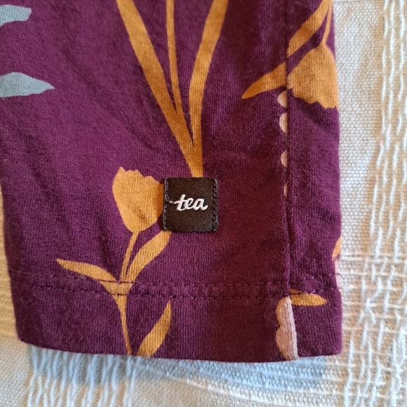 Tea Collection 18-24 months romper purple to floral bottom - Picture 3 of 6